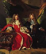 Hyacinthe Rigaud Pierre-Cardin Lebret (1639-1710) and his son Cardin Le Bret (1675-1734), Spain oil painting artist